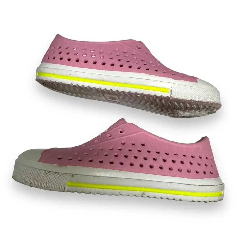 5/$65 ‎ Crewcuts Girls Shoes Sz 10 Pink Closed Toe Water Shoes White Washable